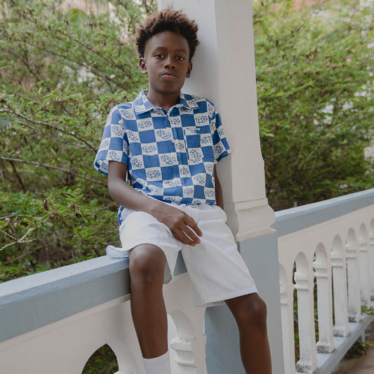 Camisa M/C Azul
