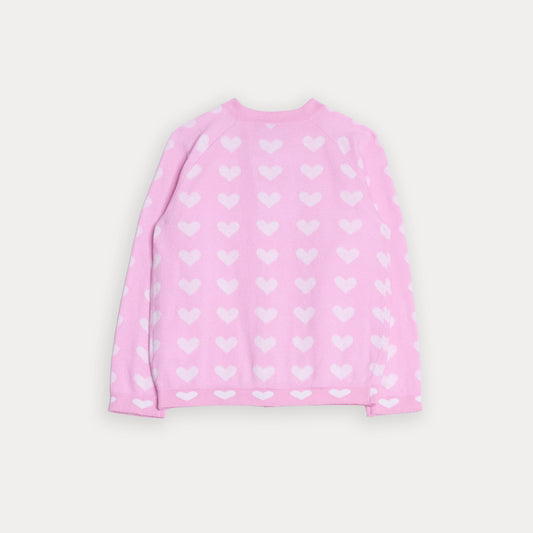 Sweater Cardigan Rosado