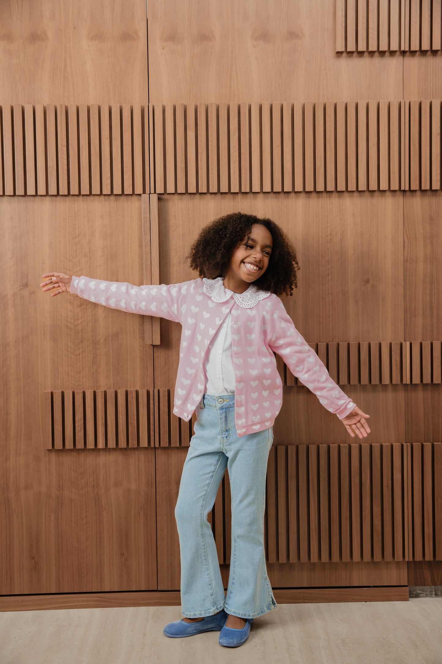 Sweater Cardigan Rosado