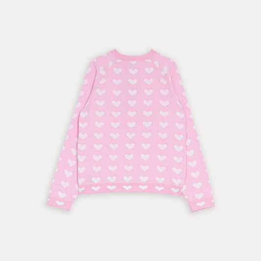 Sweater Cardigan Rosado