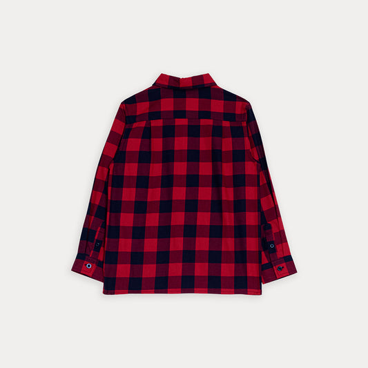 Camisa M/L Rojo Navidad