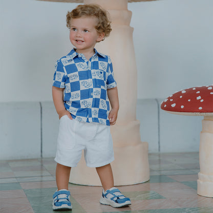 Camisa M/C Azul