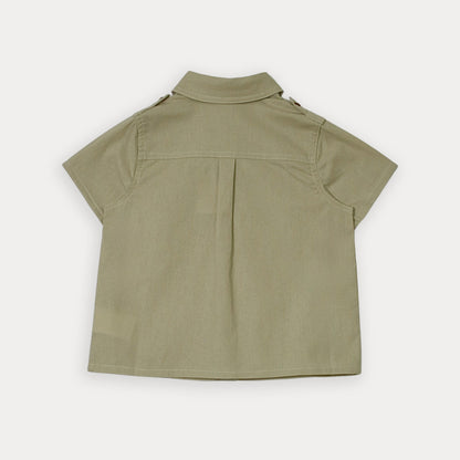 Camisa M/C Crema