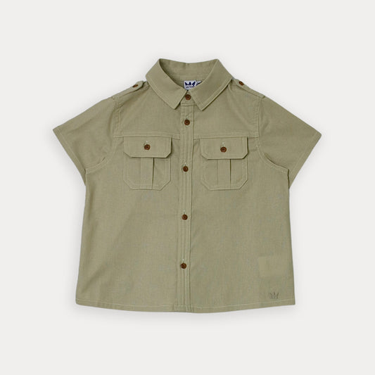 Camisa M/C Crema
