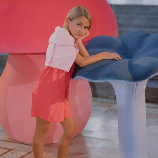 Sweater Cardigan Rosado
