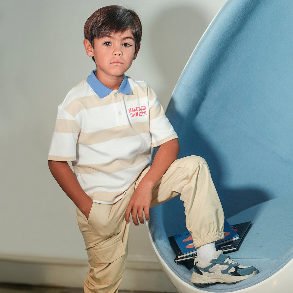 Pantalon Cargo Beige