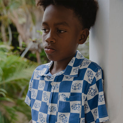 Camisa M/C Azul