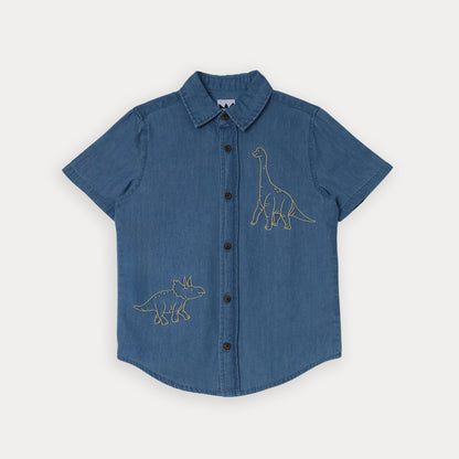 Camisa M/C Azul