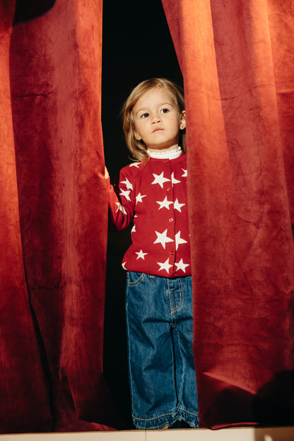 Sweater Cardigan Vino Tinto