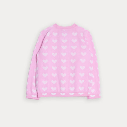 Sweater Cardigan Rosado