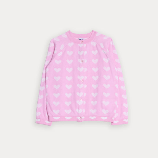 Sweater Cardigan Rosado