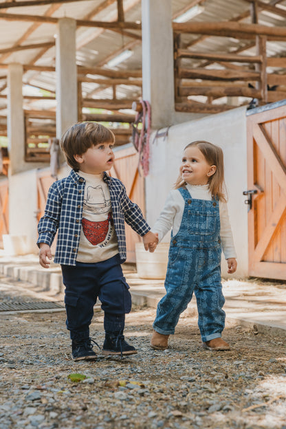 Pantalón Cargo Azul