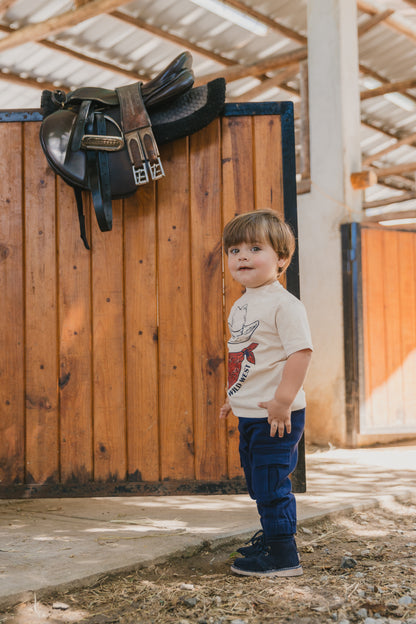 Pantalón Cargo Azul