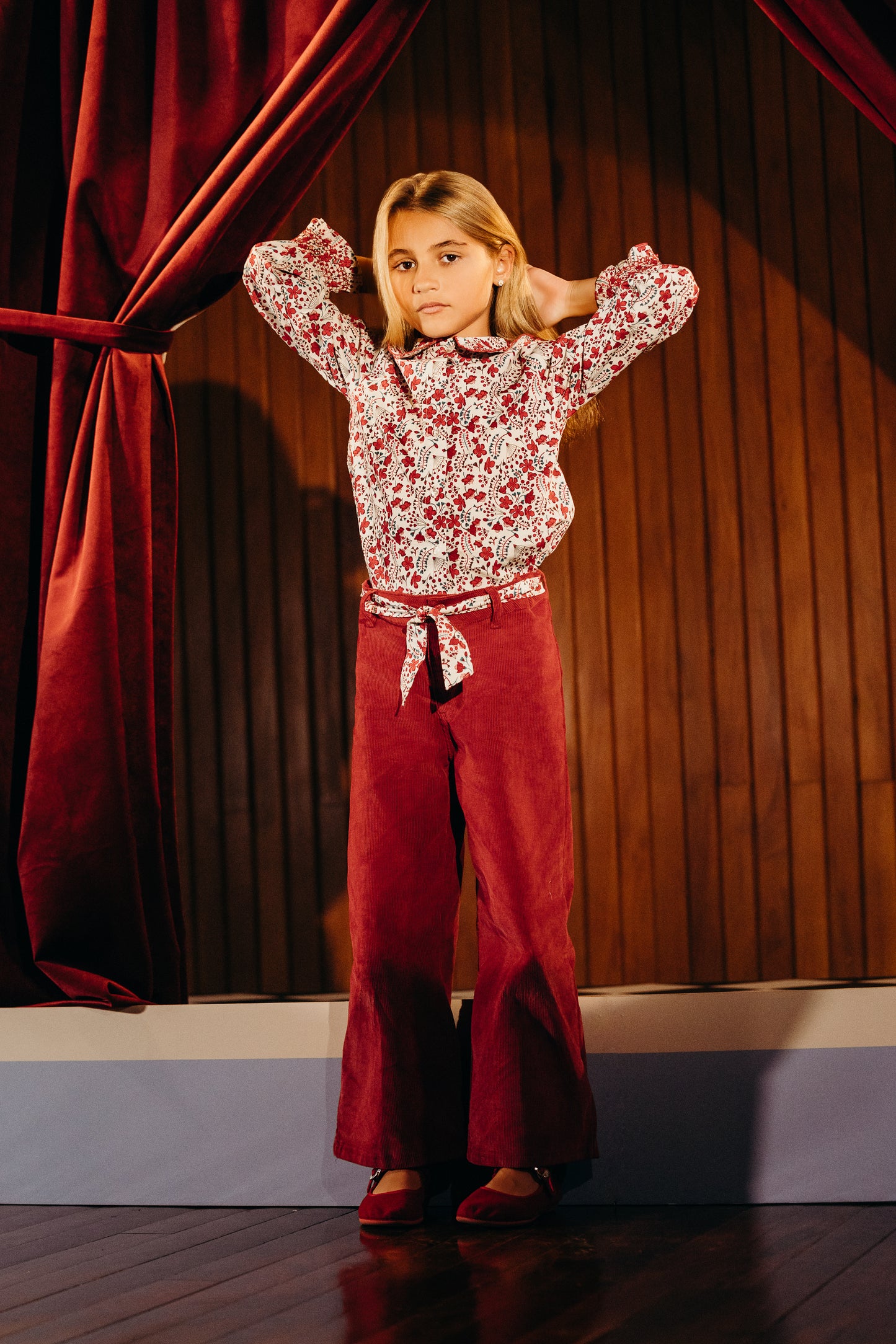Blusa M/L Rojo Navidad
