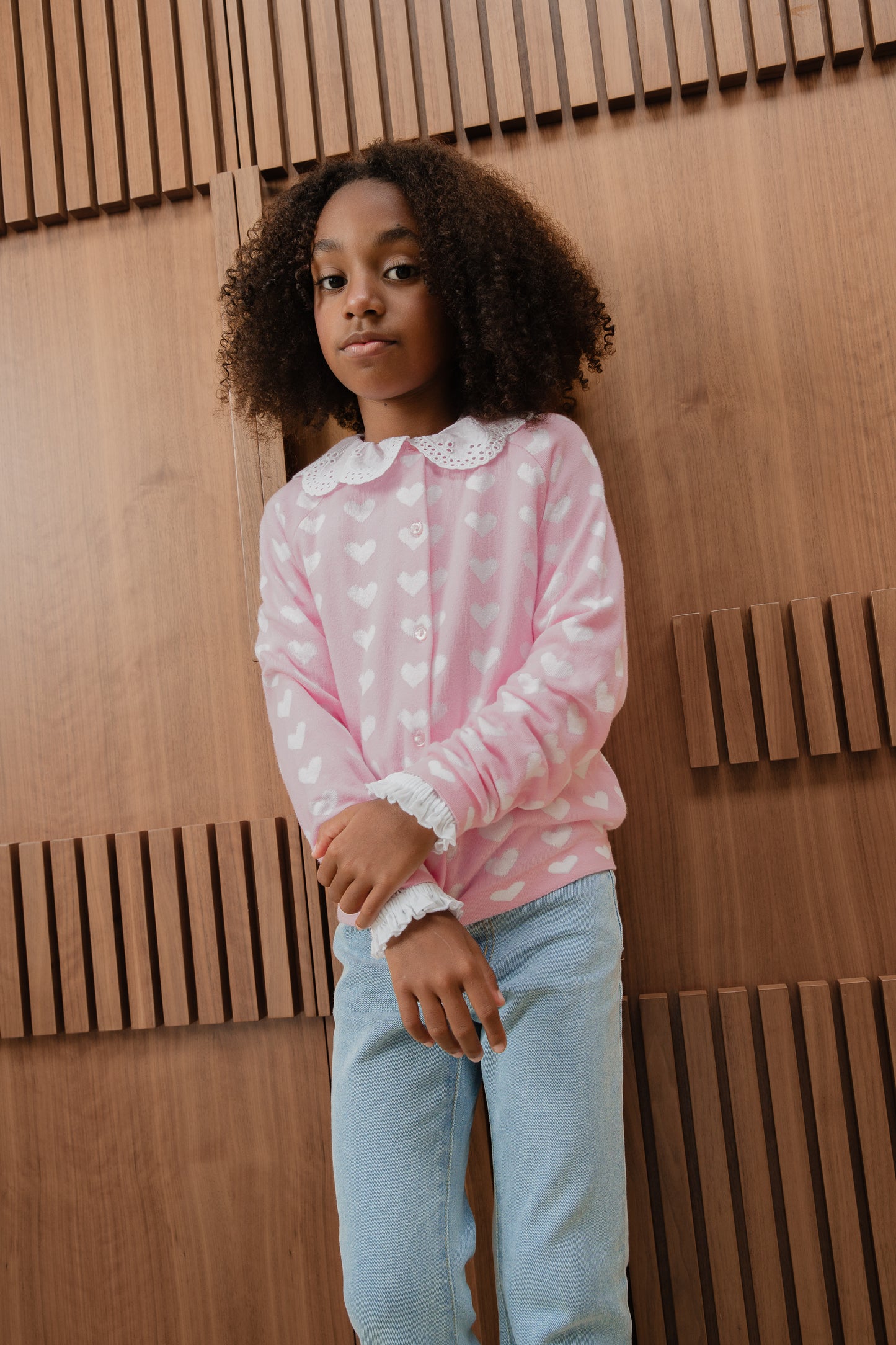 Sweater Cardigan Rosado