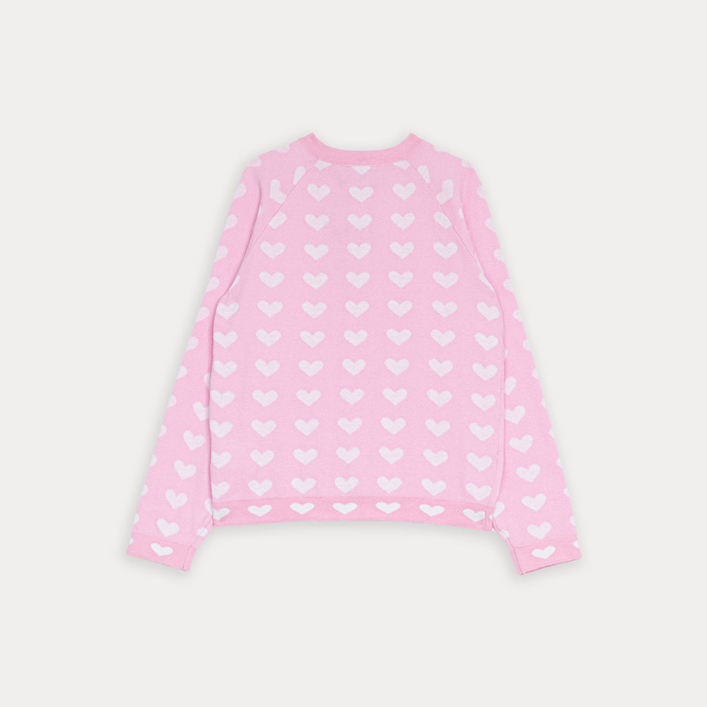 Sweater Cardigan Rosado