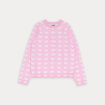 Sweater Cardigan Rosado