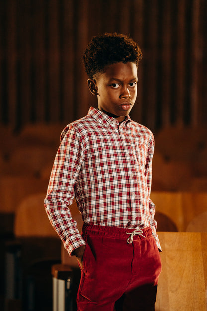 Camisa M/L Rojo Navidad