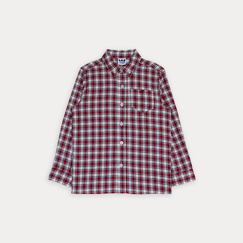 Camisa M/L Rojo Navidad