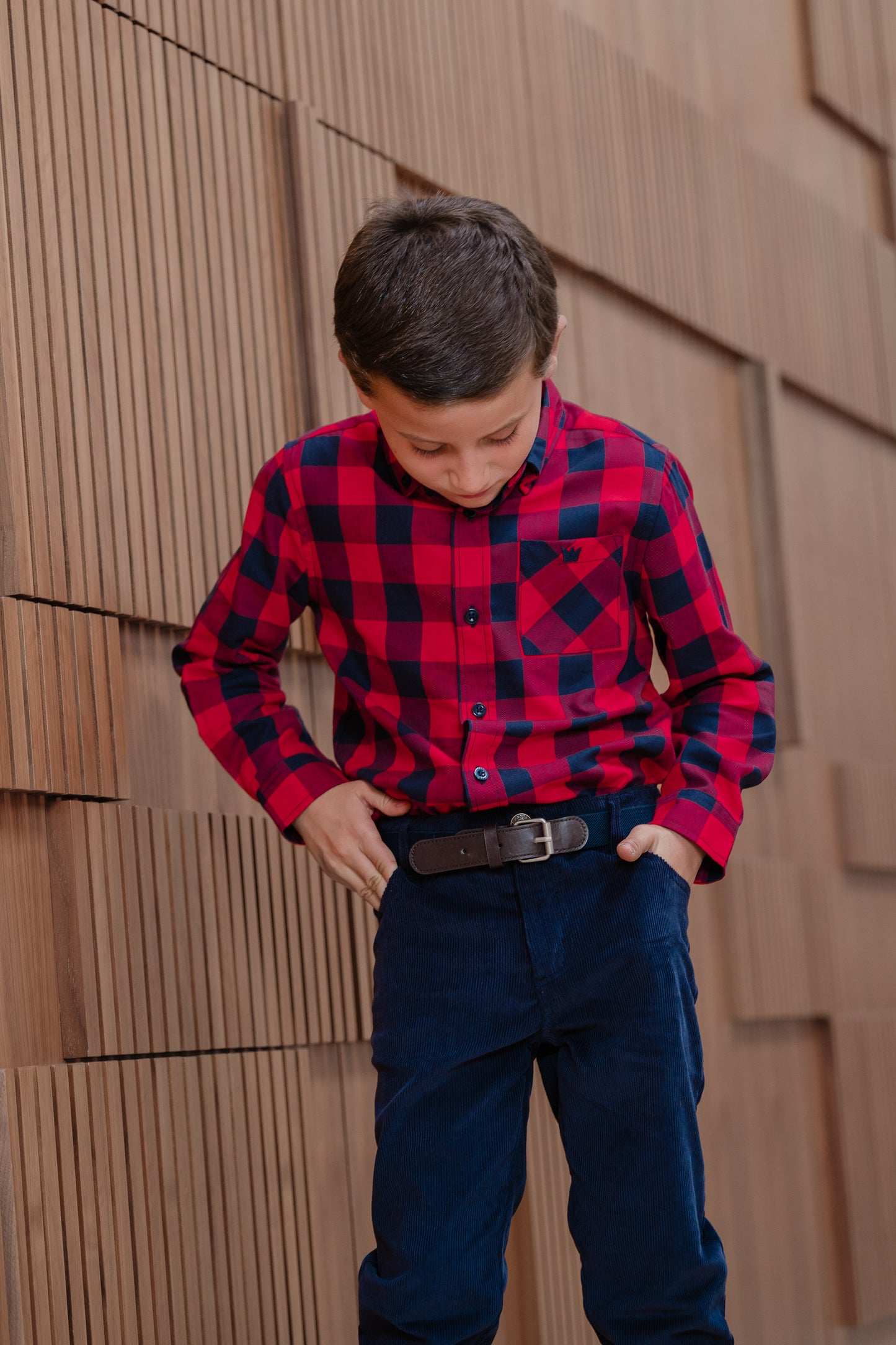 Camisa M/L Rojo Navidad