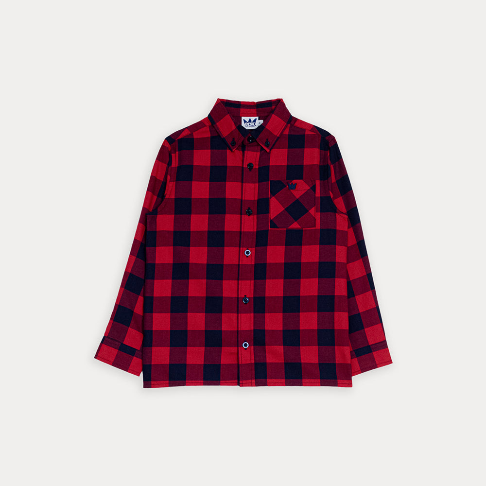 Camisa M/L Rojo Navidad
