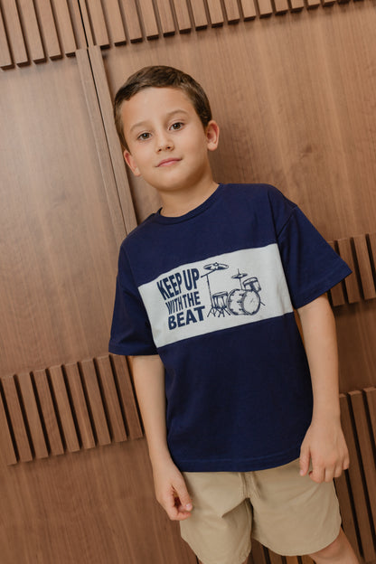 Camiseta M/C Azul